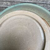 Large hollow serving plate in stoneware from the Blanot pottery.