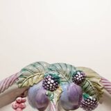 Glazed ceramic compartment dish