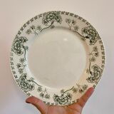 Set of 8 vintage plates in palmyre de sarreguemines iron earth (lot 3)