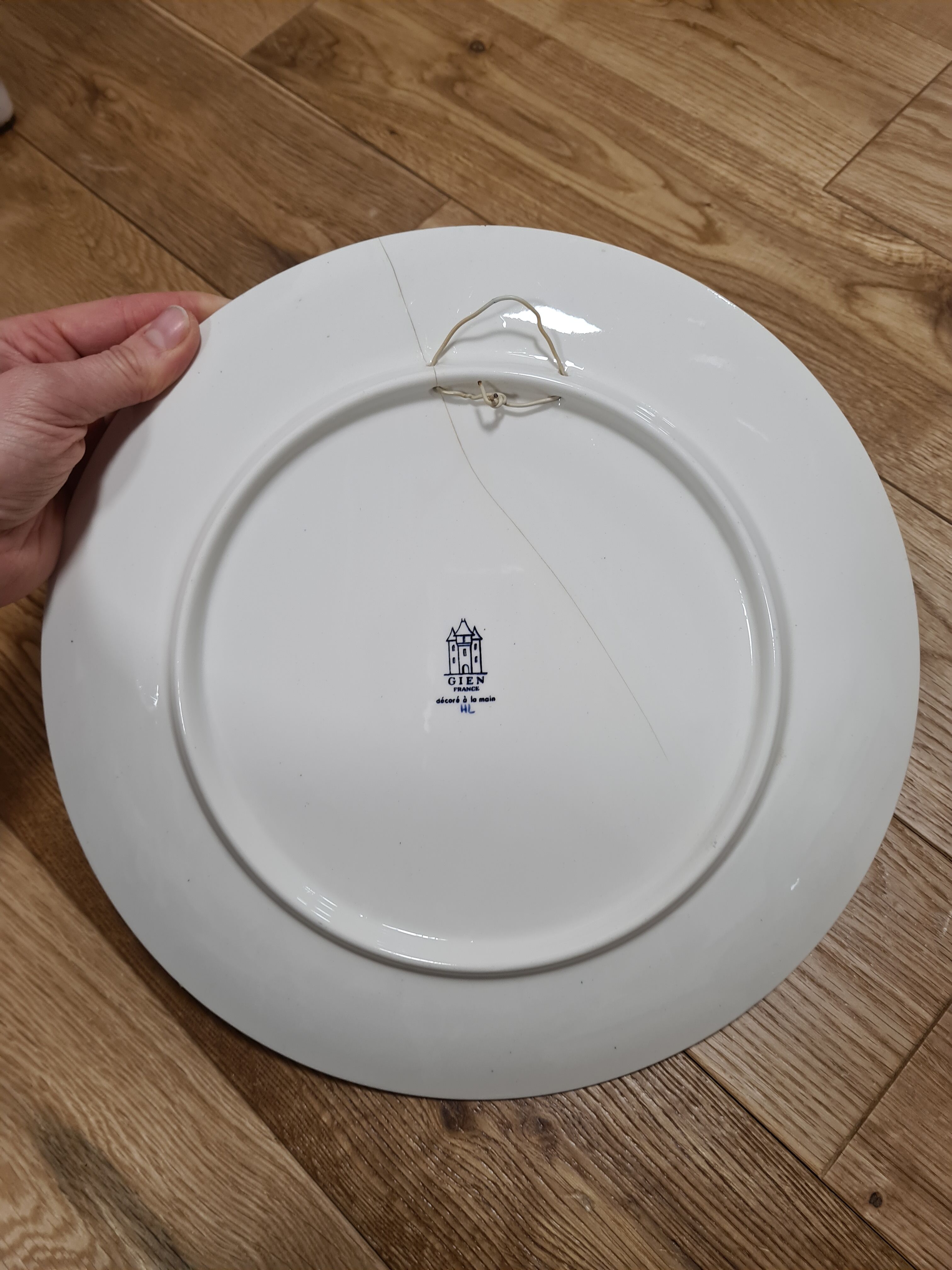 Assiette murale gien