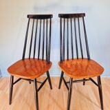 Set of 4 scandinavian teak chairs 60s