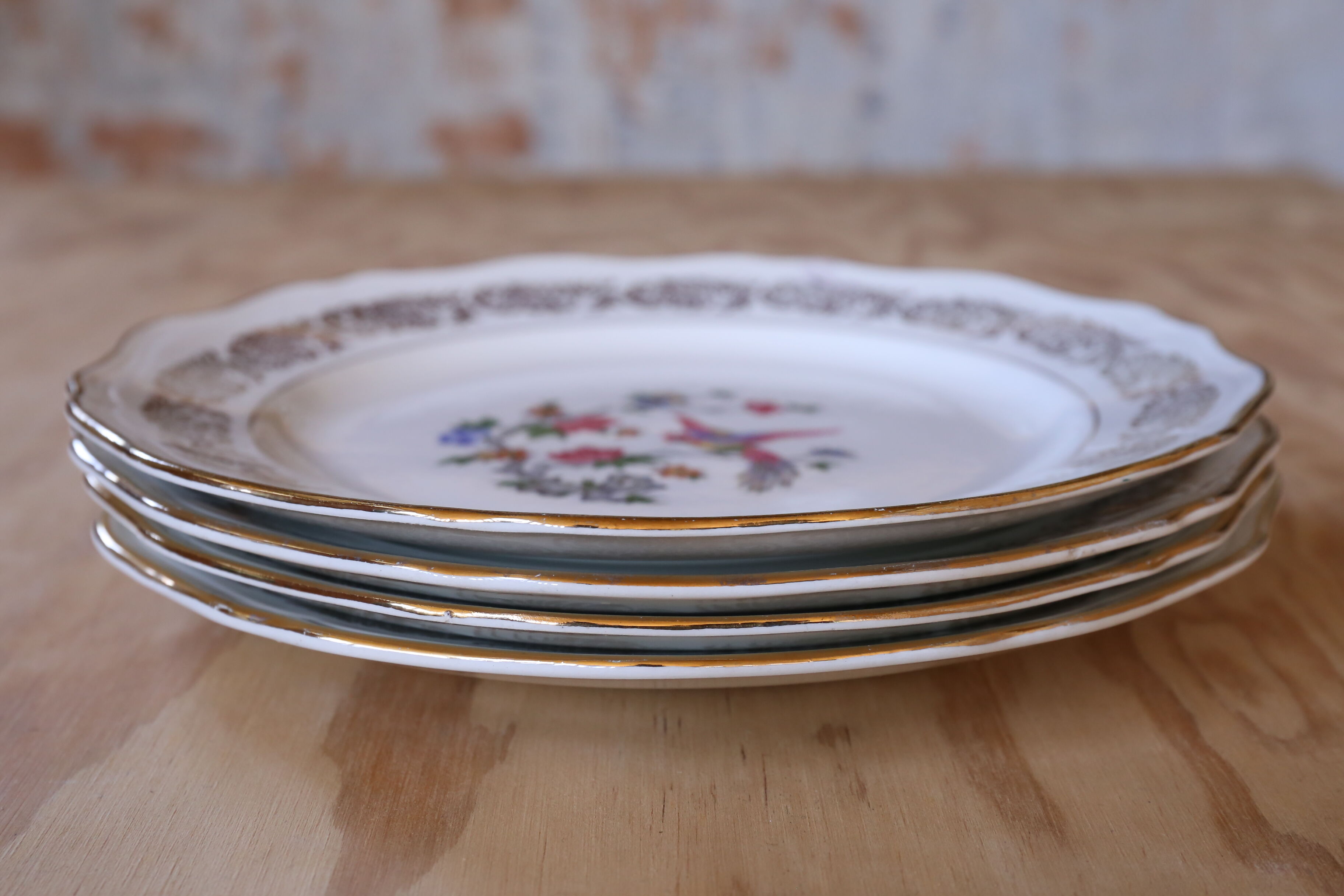 4 old plates the amandinoise