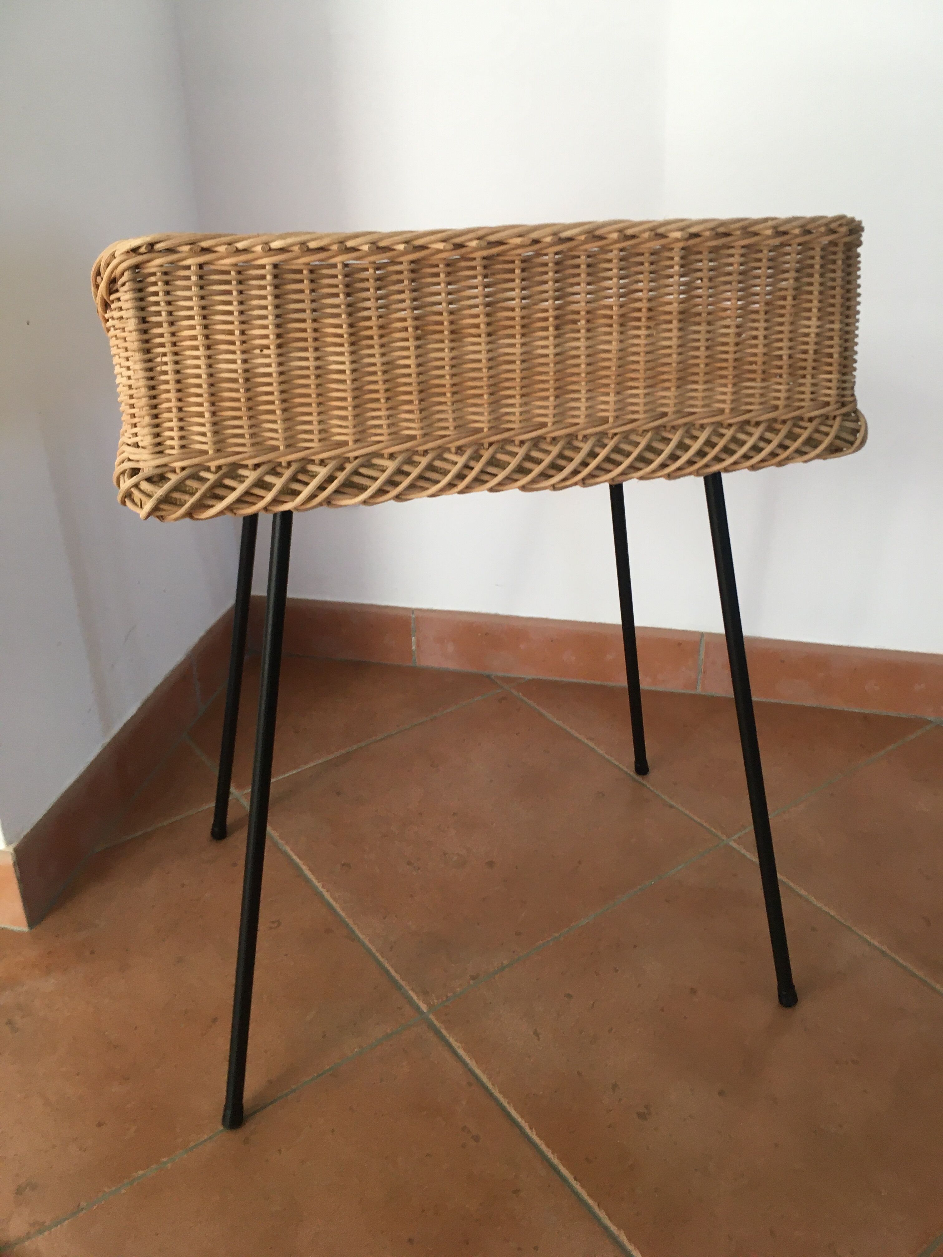 Rattan bedside