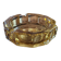 Amber glass ashtray – 1960s–70s