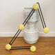 Mid-century metal wall-mounted coat rack