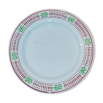 8 assiettes plates Digoin Sarreguemines