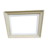 Old frame in gilded beige wood, 59x46 cm