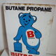 Butagaz advertising plate steel