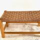 Stool bench wood and rope vintage bohemian spirit