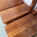 Set of table and 4 chairs, 60s mountain furniture
