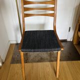 (Lot) 3 Compass Leg Chairs 1960s Scandinavian
