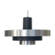 Layered pendant light in brushed aluminum. Denmark 1960s