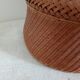 Woven bamboo basket and ceramic. Philippines.