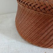 Panier en bambou tressé et céramique, Philippines