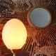 Lampe globe opaline