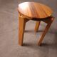 Tabouret en pin vintage