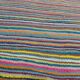 Tapis multicolore rayé fait main  122x56cm