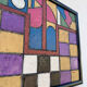 Tableau abstrait géométrique coloré