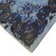 Overdyed Wool Vintage Handmade Carved Rug 173 cm x 296 cm