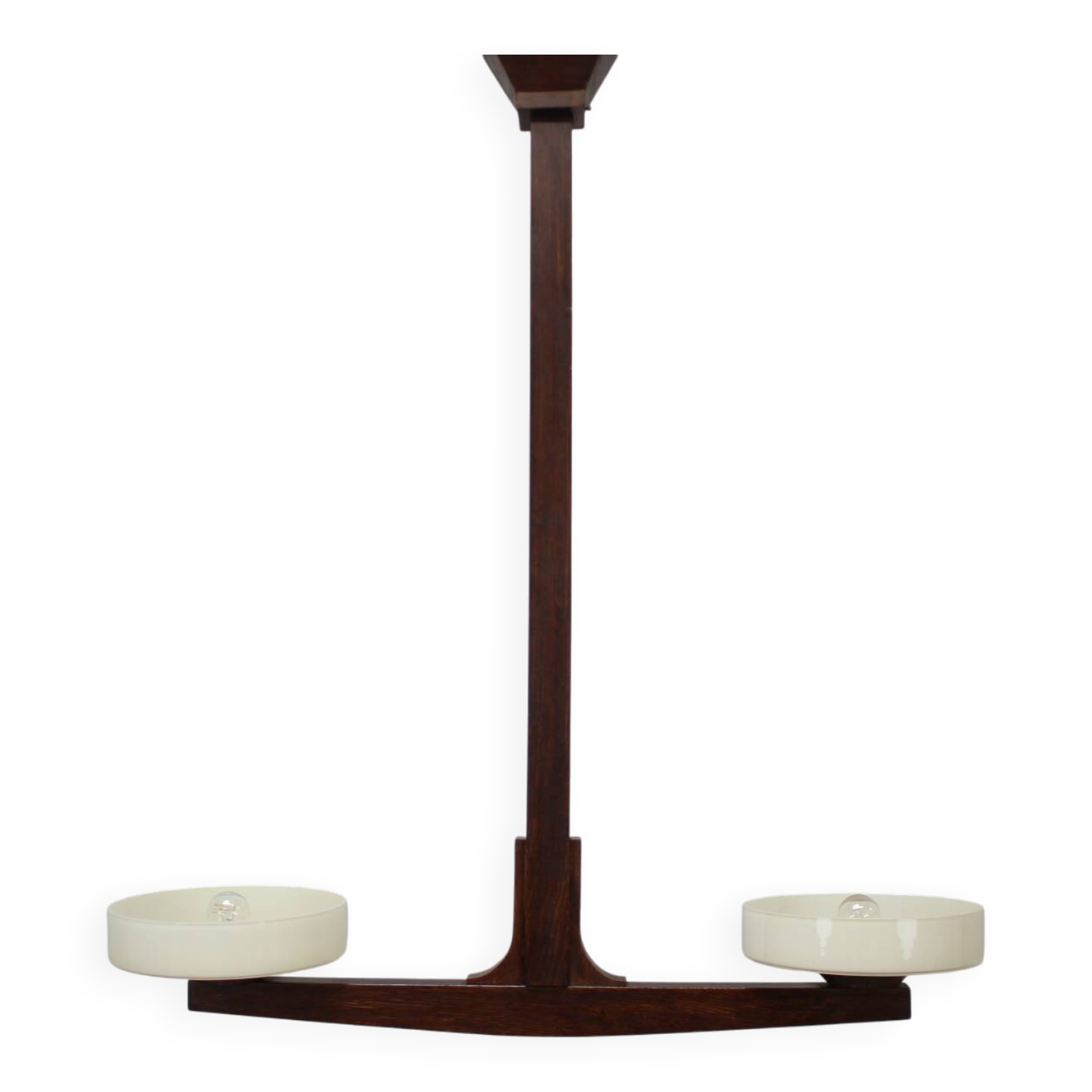 Mid-century Wooden Candlestick, 1930s