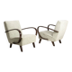 Pair of armchairs H-227, Jindřich Halabala, 1930s, Czechoslovakia