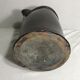 Old ceramic jug with brown enamel inside beige beige 50's