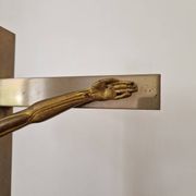 Jean Lambert-Rucki (1888-1967) - Important gilded bronze sculpture - Christ on the cross - Signed