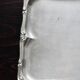 Vintage rectangular stainless steel tray - Rockery edge