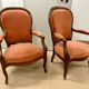 Pair of Voltaire armchairs in the Napoléon III style (19th century)