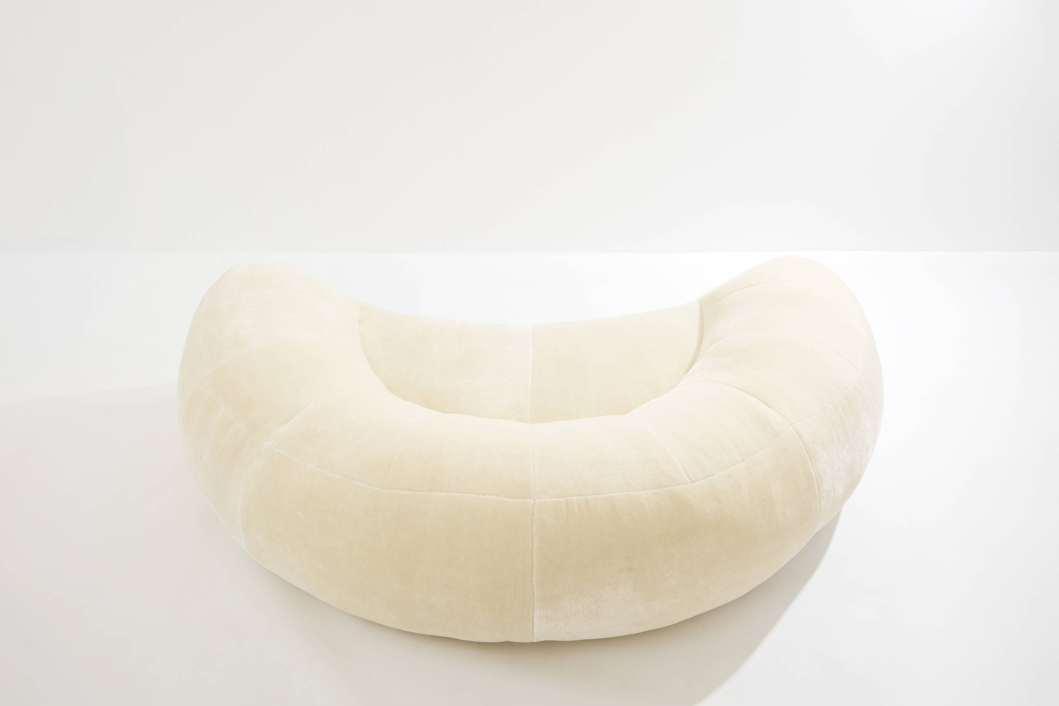 Croissant sofa by Raphaël Raffel for Honoré Paris 1970
