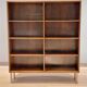 Vintage rosewood bookcase designed by Omann Jun
