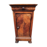 Solid walnut bedside table