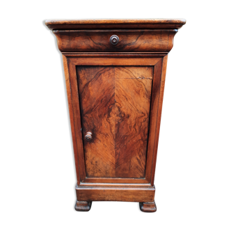 Solid walnut bedside table