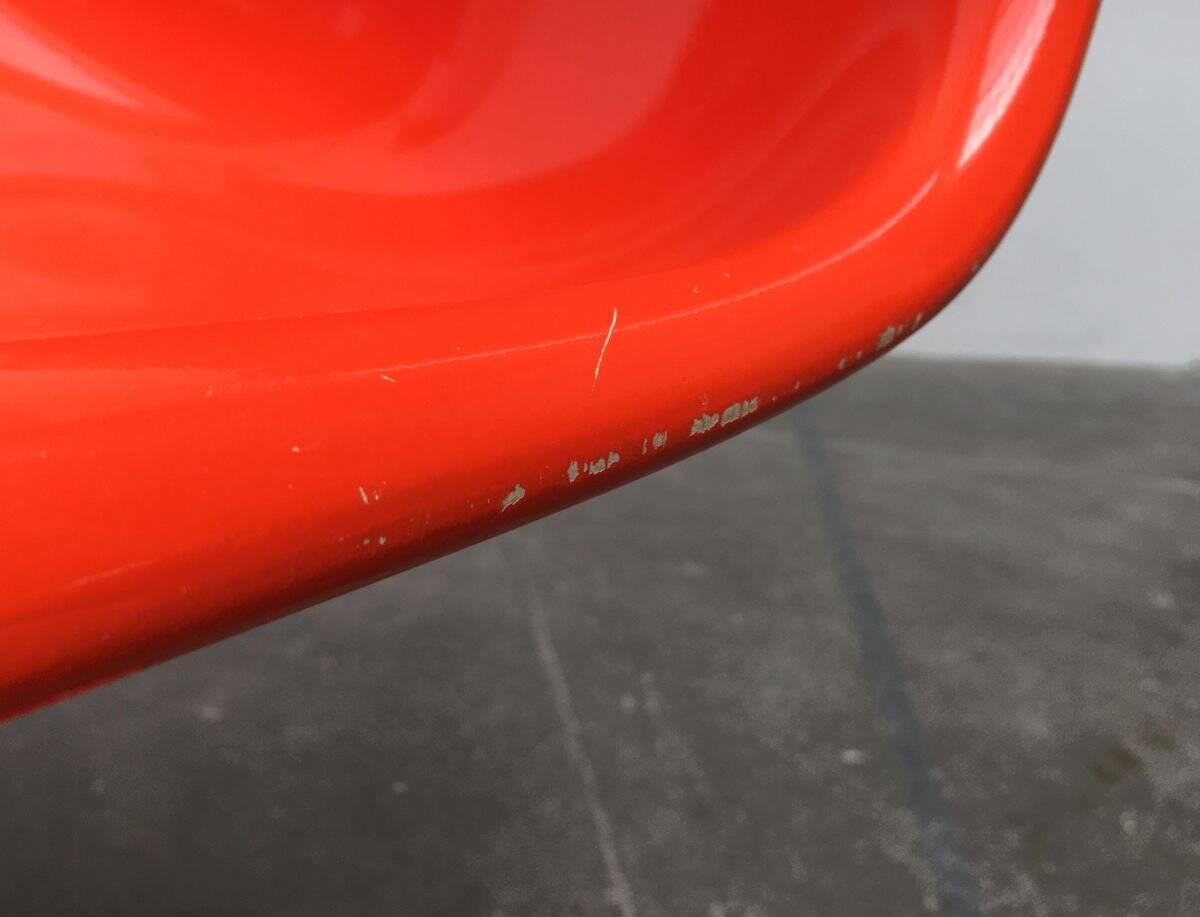 Mid-century Panton side chair set by Verner Panton for Herman Miller, 1960s.