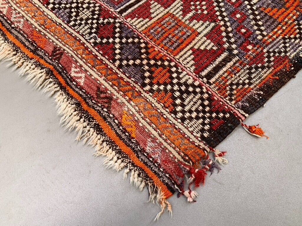 Vintage Turkish kilim rug 150x92 cm wool kelim, medium 2489