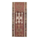 Vintage Turkish Oushak handmade wool cotton brown runner rug 168x395