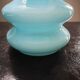 Abat-jour bleu tulipe globe verre design 1970 pop-art vintage