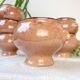 6 Vintage Emile Henry Ceramic Lion Head Onion Soup Bowls