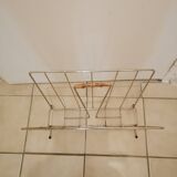 Vintage magazine holder in gold metal