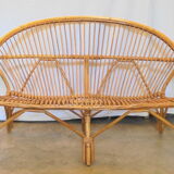 Bamboo sofa and rattan from the 60s