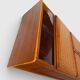 Vintage oak secretary with chestnut inlays – 1960