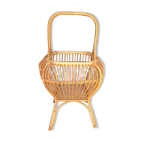 Panier couture rotin