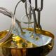 Murano Glass Rod Brass Light Pendant 1980’s