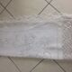 Old tablecloth with embroidery and handmade lace