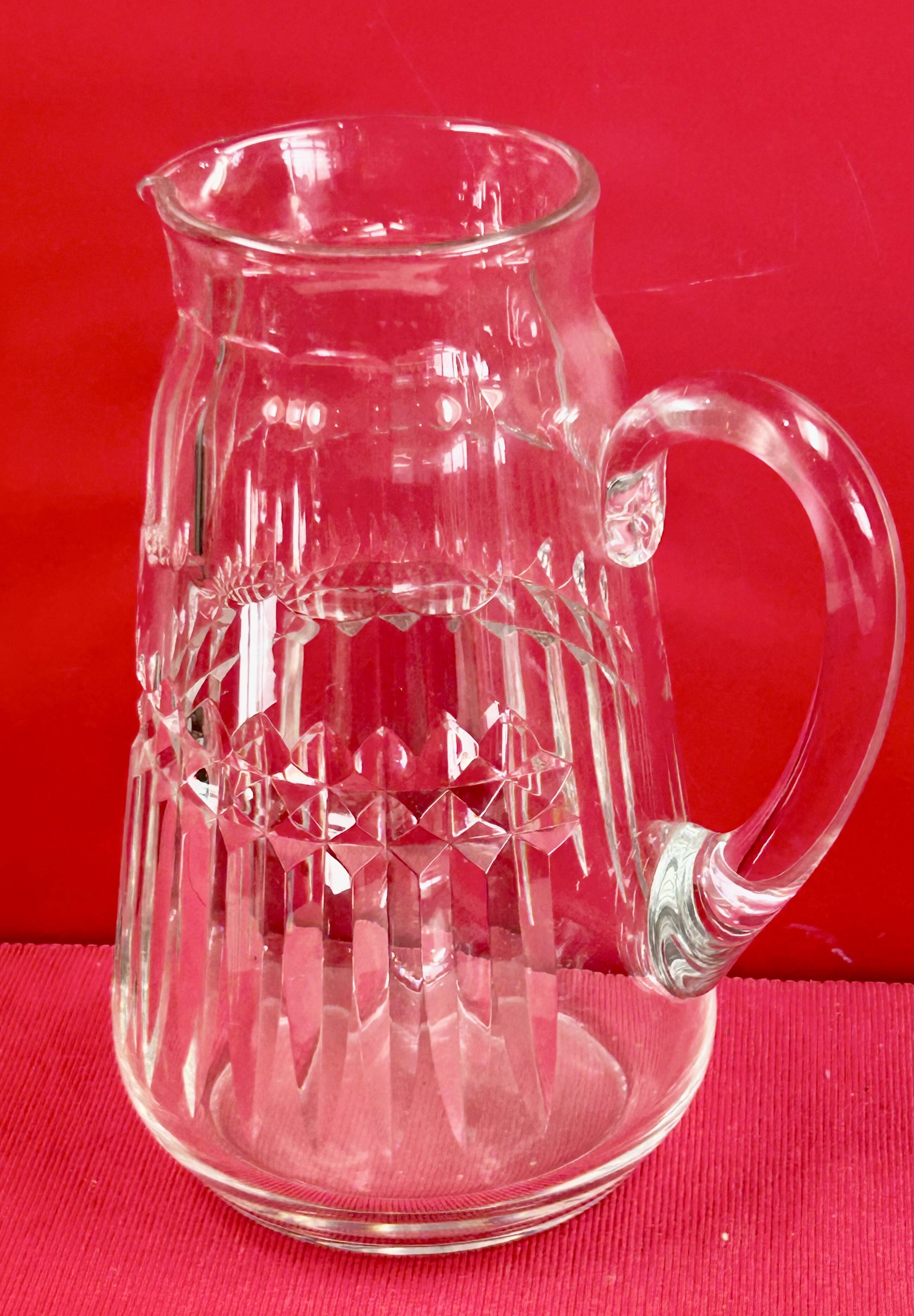Baccarat pichet broc à eau en crislal estampillé modèle piccadilly 22,5 cm