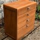 Commode vintage bois brut massif 1950