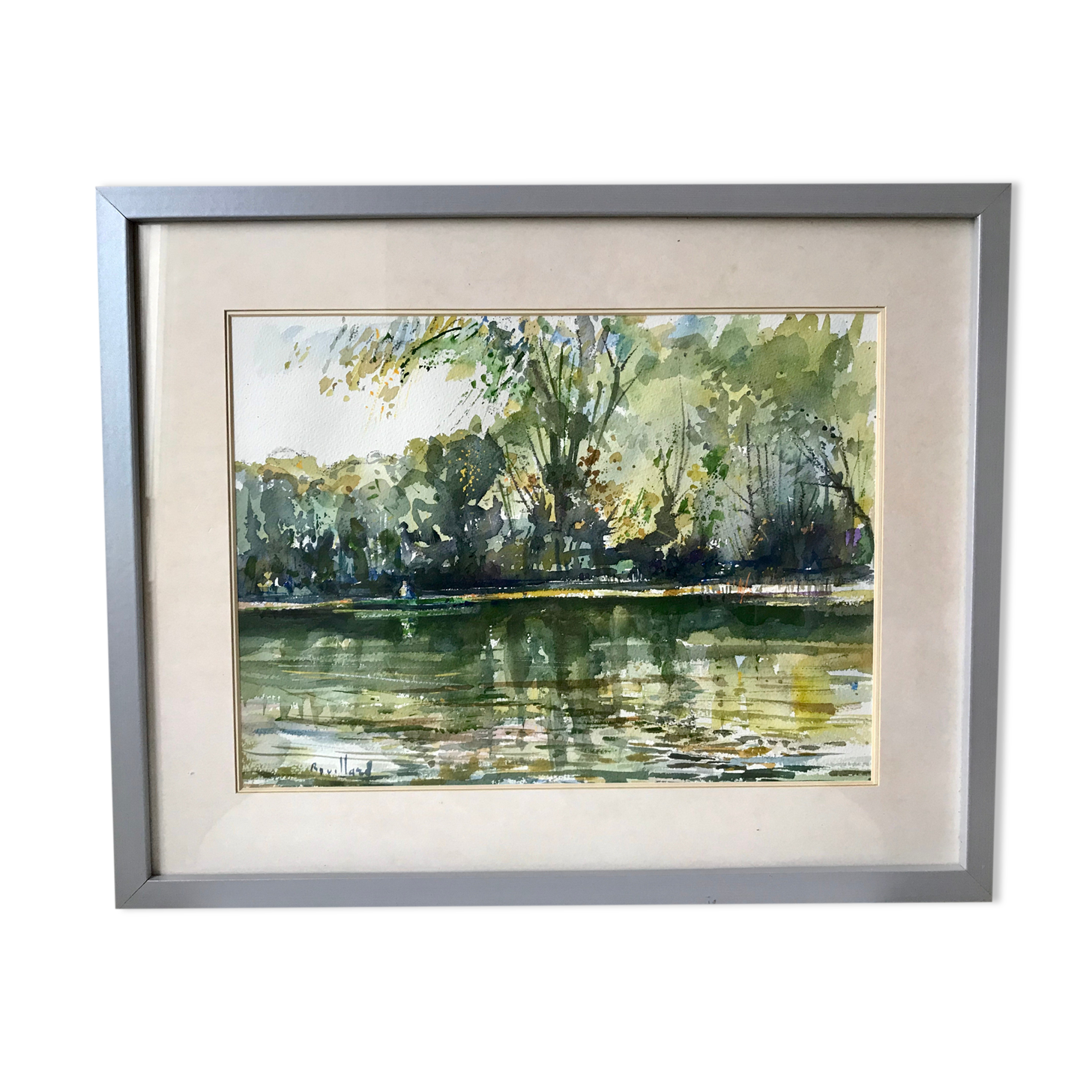 Original watercolor by Michel Rouillard signed