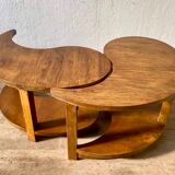 Table basse vintage en bois massif