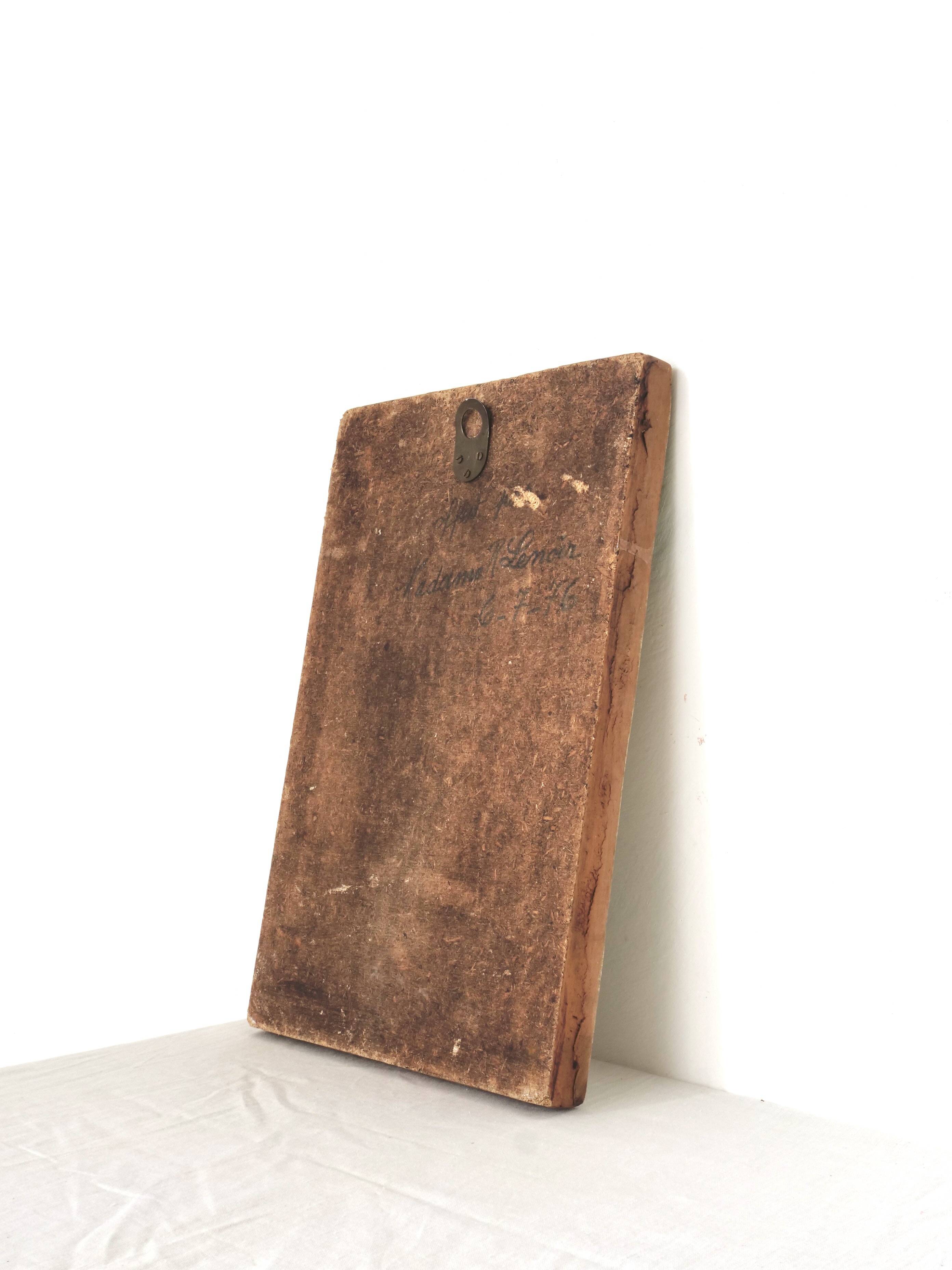 Decorative plaster mirror from the 70s