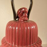 Art Deco three-light ceramic lamp